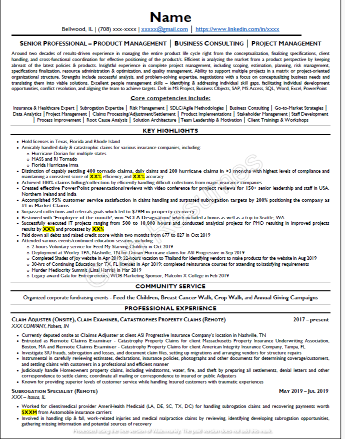 sample resumes Grab Resume